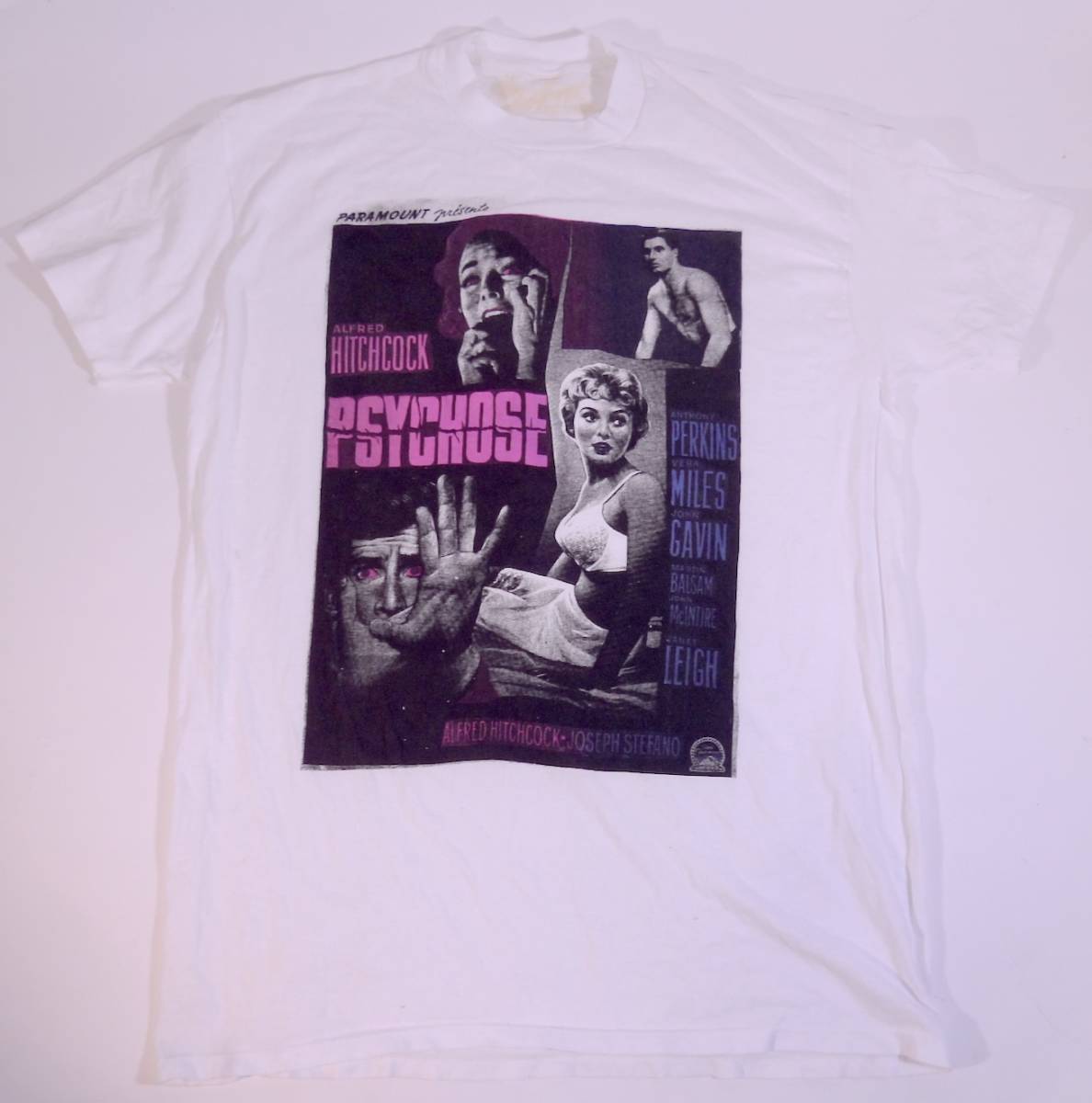 超希少仕様 映画 PSYCHO/フランス版 アルフレッドヒッチコック監督 90年代/ヴィンテージTシャツ ほぼデッドストック アンダーカバー 高橋盾_画像1