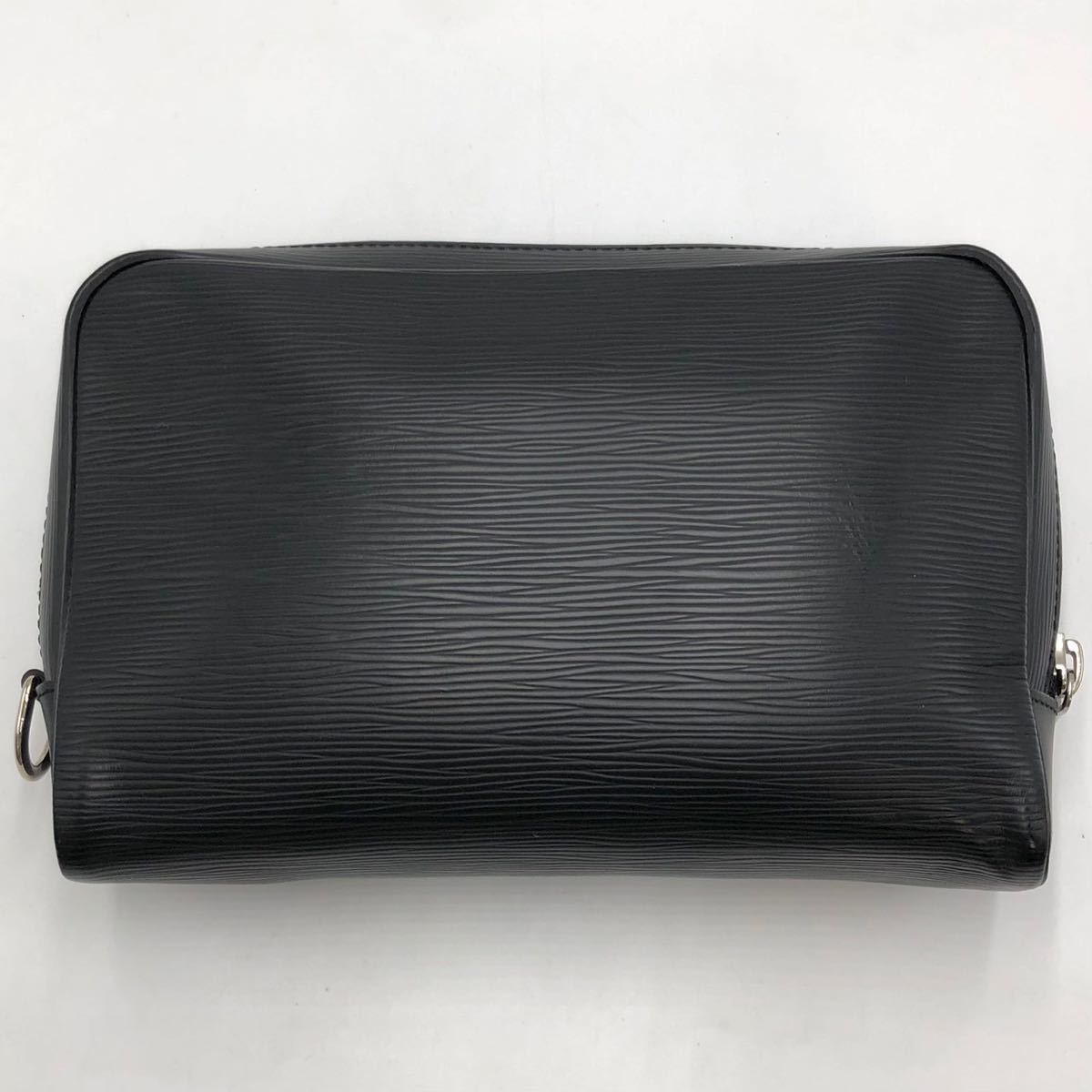 [ hard-to-find * beautiful goods ]LOUIS VUITTON Louis Vuitton epi ne oo shu second bag clutch bag men's arudowa-z black black 