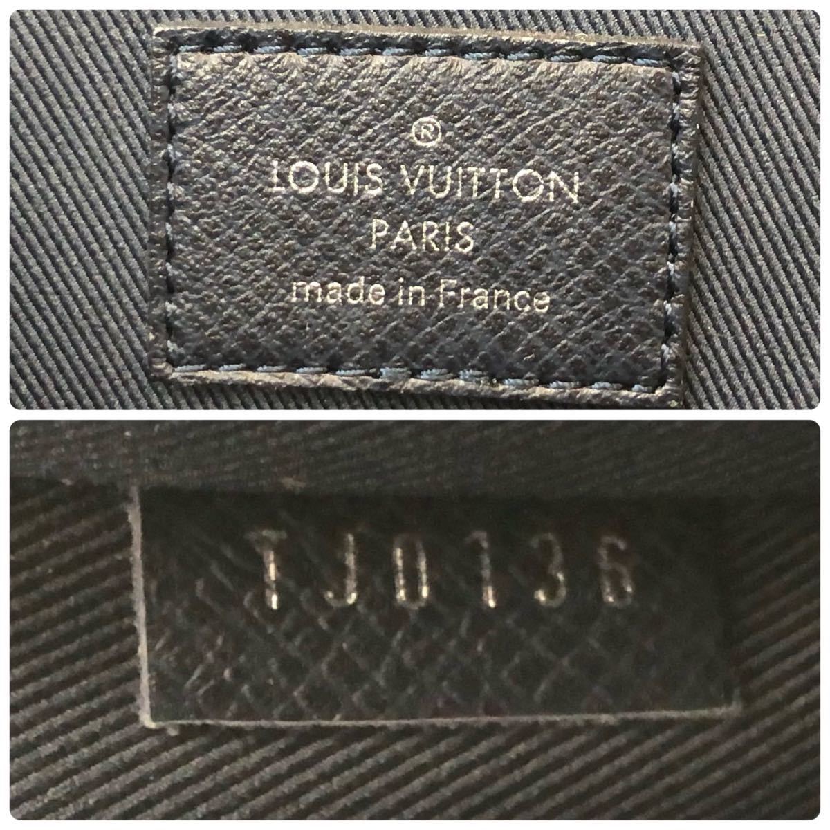 【上美品・入手困難商品】LOUIS VUITTON ルイヴィトン ダミエ コバルト ポシェットジュール セカンドバッグ クラッチバッグ メンズの画像10