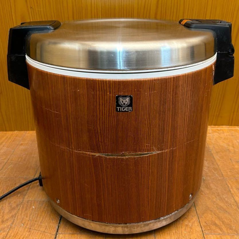 ★動作品★TIGER タイガー 業務用 電子ジャー JHC-9000 木目調 9.0L 5升 電子ジャー 業務用保温ジャー 保温専用★SR(N579)
