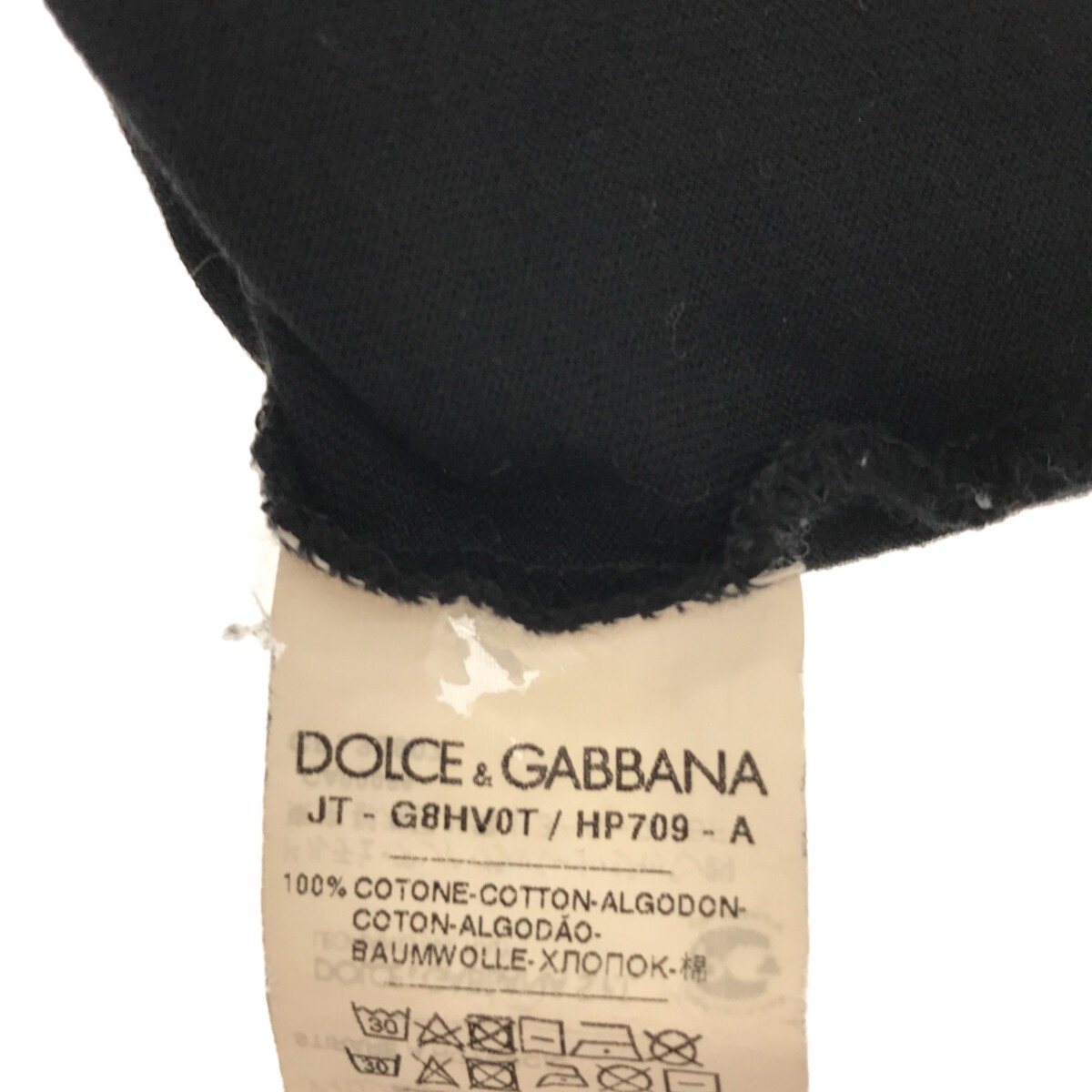 DOLCE&GABBANA ドルチェ＆ガッバーナ 18SS ロゴプリントTシャツ ブラック 44 G8HV0T/HP709 ITKVVG8SZJPQ_画像5