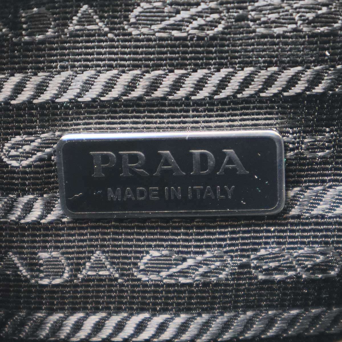 PRADA プラダ Triangle Bag トライアングル エンボスショルダーバッグ グリーン 1BH190 ITKK9GQOOGI0_画像6