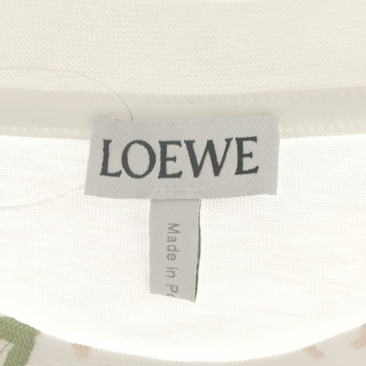 LOEWE ロエベ 20SS フラワーロゴプリントTシャツ ホワイト M S540333XAR ITIKEZB52KP4の画像3