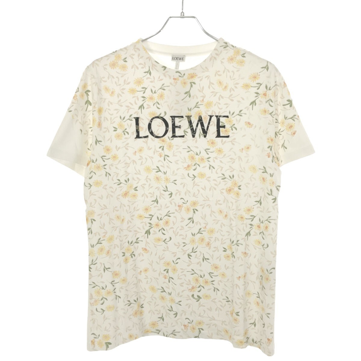 LOEWE ロエベ 20SS フラワーロゴプリントTシャツ ホワイト M S540333XAR ITIKEZB52KP4の画像1