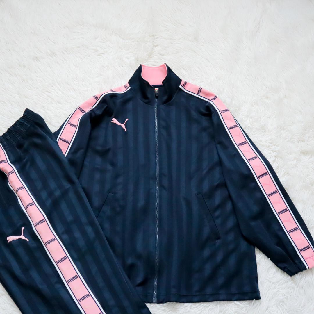 送料無料 希少 プーマ PUMA ジャージ セットアップ サイドライン