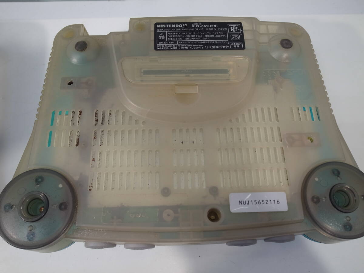 ●ジャンク Nintendo 64 NUS-001 2台まとめて コントローラー（2個） ※通電のみ確認の画像3