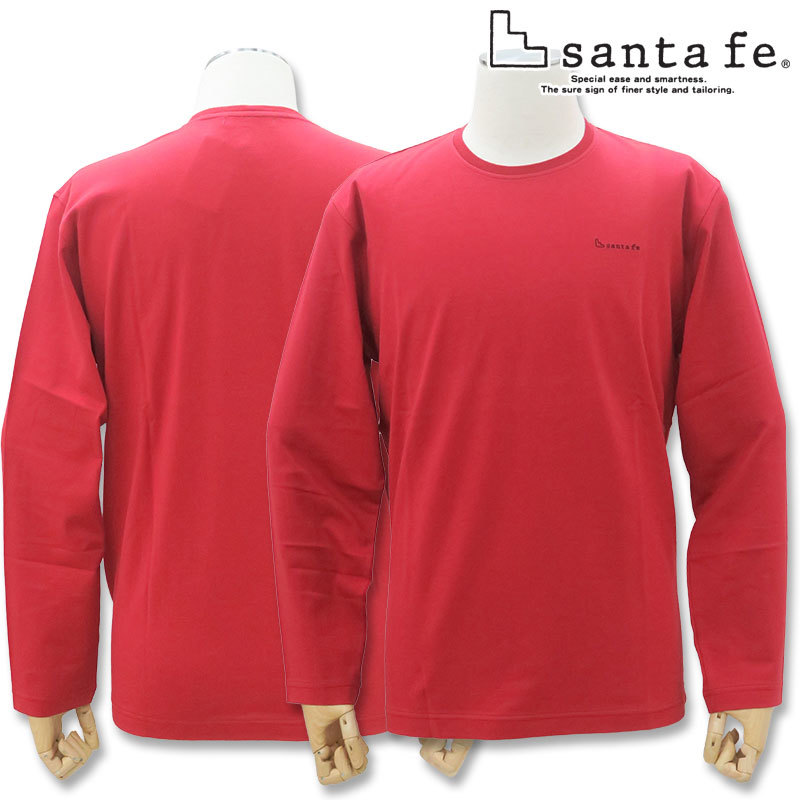 サンタフェ ハイネック 長袖Tシャツ 94453 50 LL santafe レッド 066 メンズ_画像1