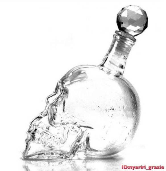 ドクロ クリスタル スカル ヘッド ボトル ウイスキー デカンタ 髑髏 グラス 送料無料 12_画像2