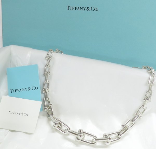 美品 良品 ティファニー TIFFANY & Co. シルバー グラジュエイテッド リンク ネックレス SV925 18in 約46cmの画像2