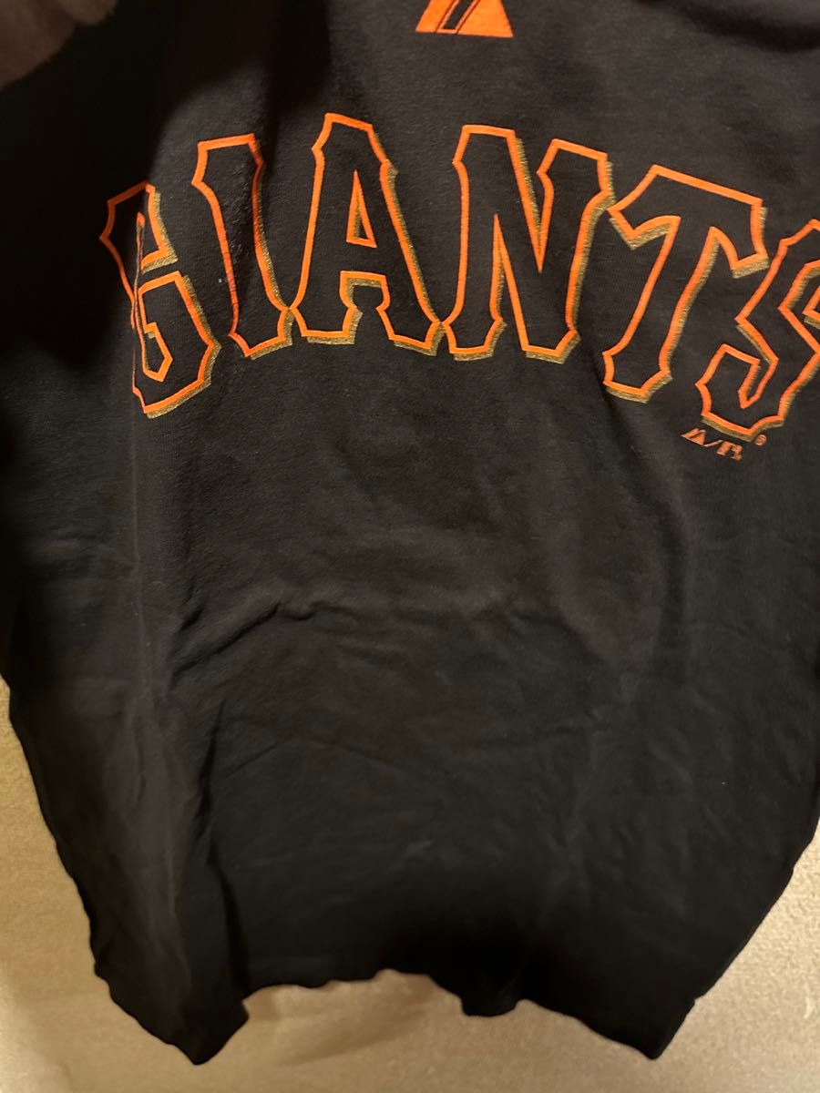 サンフランシスコ　ジャイアンツ　San Francisco giants マジェスティック　半袖　T  黒 ブラック　M