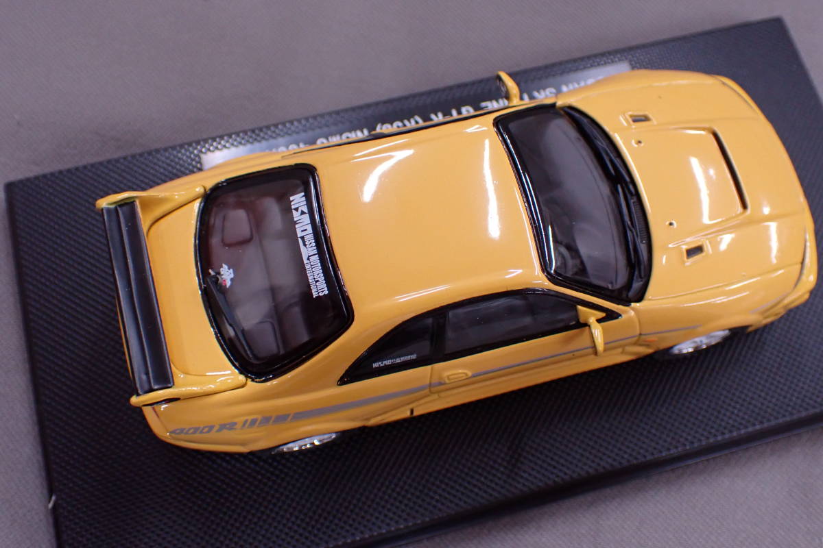 EBBRO Oldies NISSAN SKYLINE GT-R R33 NISMO 400R 1996 YELLOW 709 1/43 エブロ 日産 スカイライン ミニカー Z01214_画像6