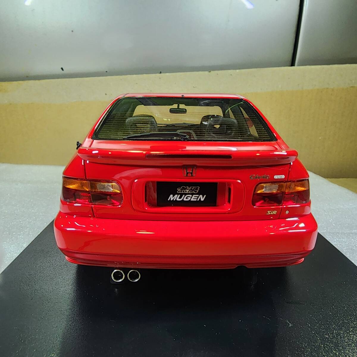 希少な赤 onemodel 1/18 ホンダ シビック フェリオ 無限 EG9 ミラノレッド Civic Ferio EG9 MUGEN milano red ワンモデル　one model_画像4