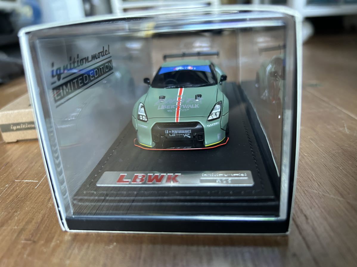 1/43 イグニッション モデル　LB ワークス　ゼロ　ファイター　ニッサン GT-R R35 東京オートサロン 2015 　IG 2268 2257 　難あり_画像2