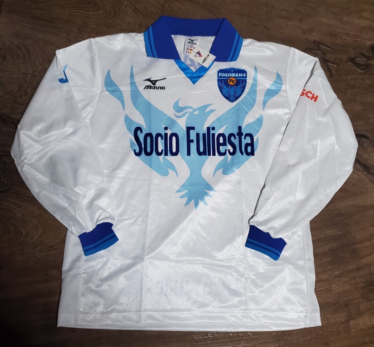 値下げ交渉 1999年 横浜FC 初代モデル mizuno 長袖 MADE IN 値下げ交渉 1999年 横浜FC 初代モデル mizuno 長袖 MADE IN