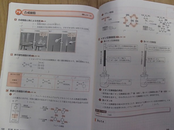 ▼「新編 化学 準拠ノート　教科書の整理」◆問題/解答 計2冊◆数研出版:刊◆_画像6