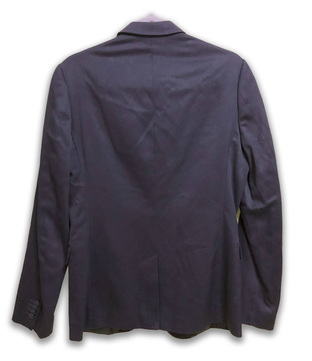 H&M シングル2ボタンジャッケット SLIM FIT 黒！胸・左右ポケットは縫われています。新品未使用タグ付き_後ろ