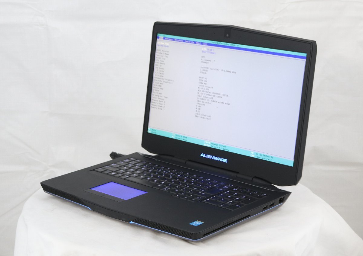 DELL Alienware 17 -　Core i7 4700MQ 2.40GHz 8GB 1000GB HDD 他■現状品_画像1