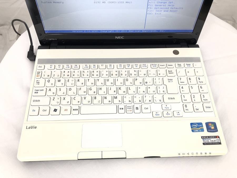 NEC PC-LM750HS6W LaVie LM750/H Core i7 2637M 1.70GHz 8GB 750GB■現状品の画像5