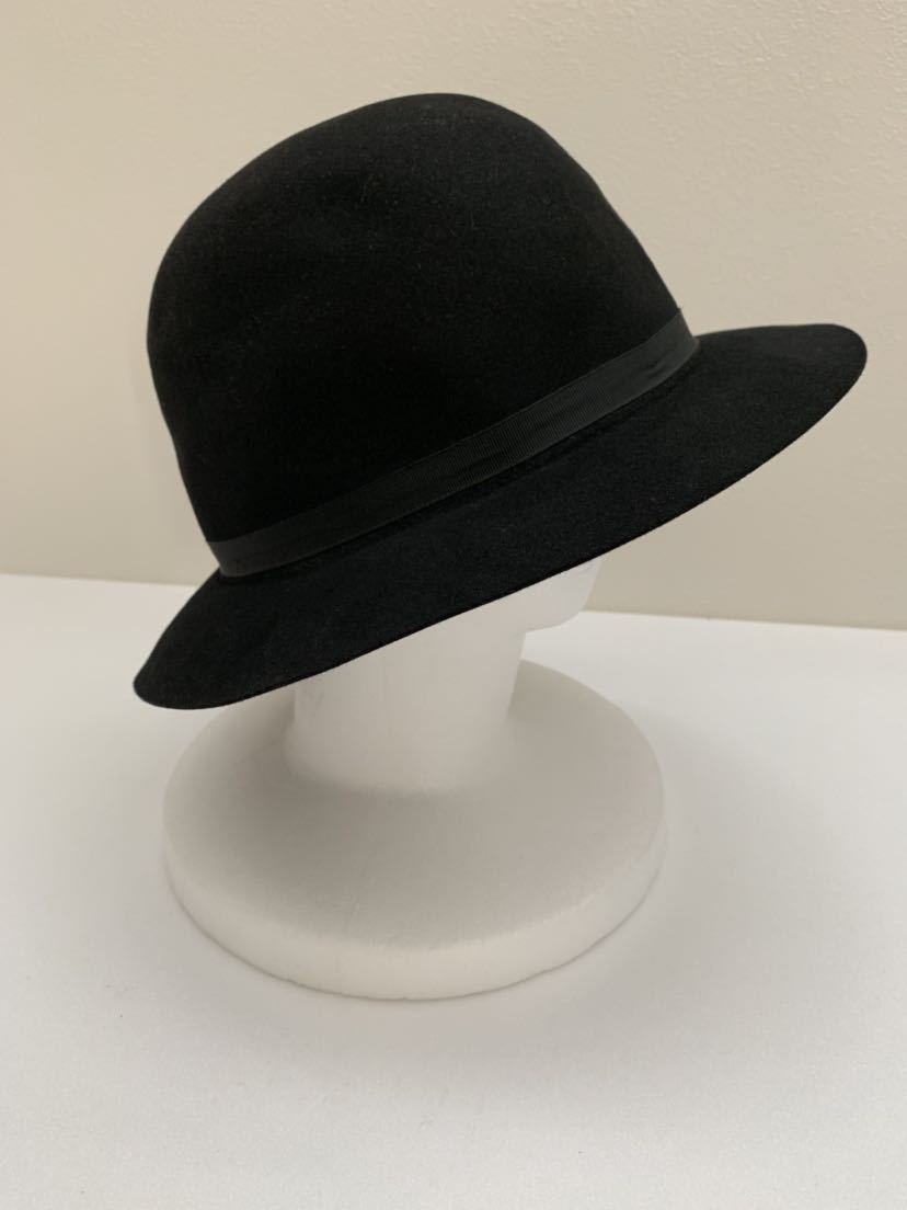 CHRISTY`S LONDON size57 イングランド製中折れ帽子 クリスティーズロンドン ブラック 黒 ソフトハット ソフト帽_画像3