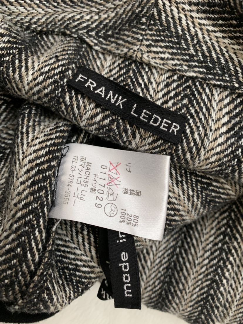 FRANK LEDER ドイツ製シルクリネンブルゾン sizeS カーディガン