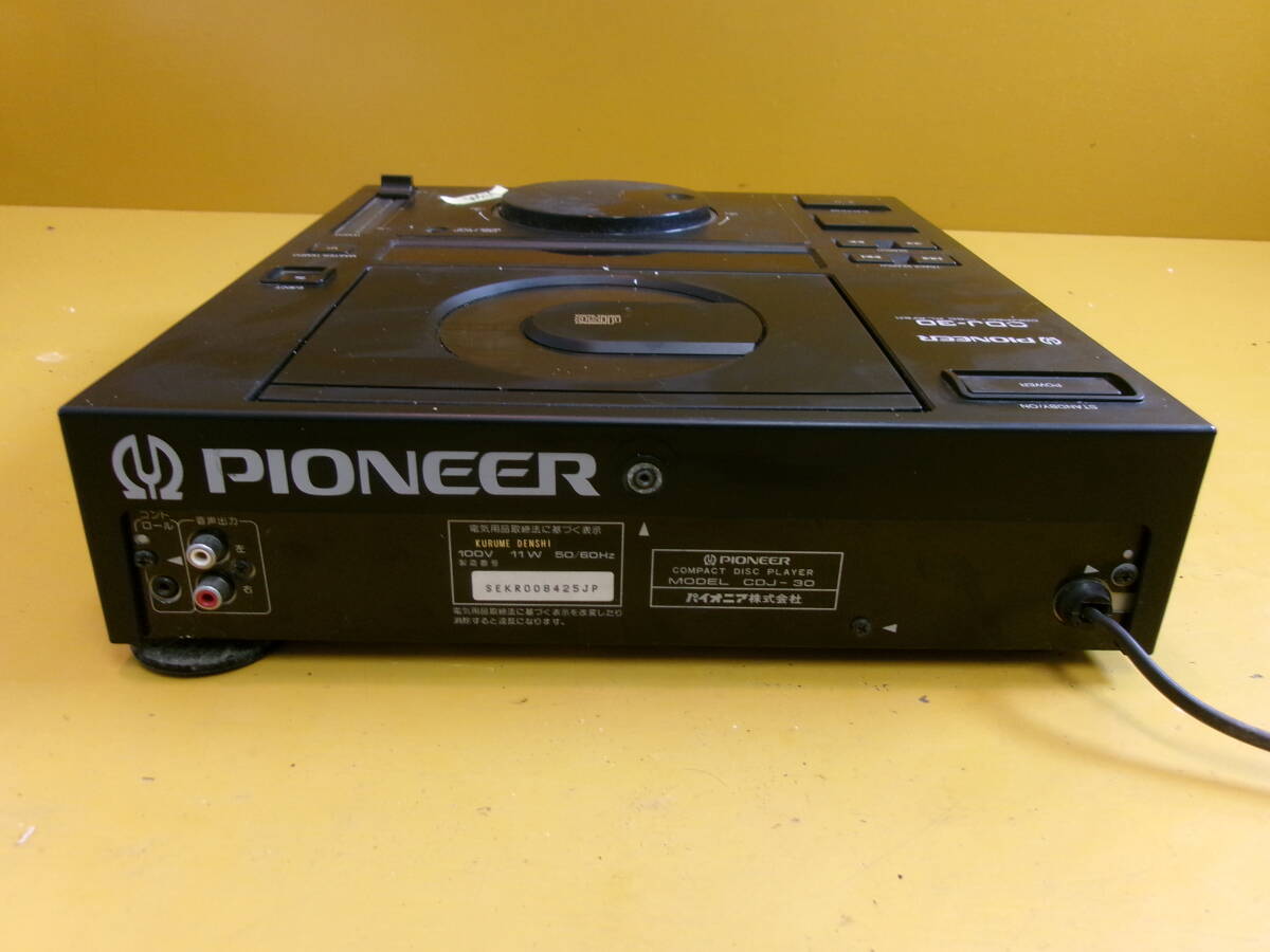 (D-1304)PIONEER DJミキサー CDJ30 通電確認のみ 現状品_画像5