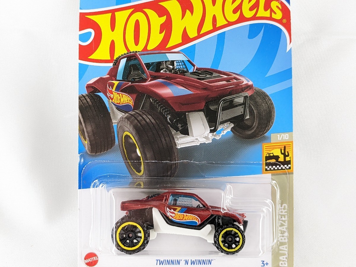 US版 ホットウィール ツイニング ウイニング TWINNIN' 'N WINNIN' 赤 レッド Hot Wheels BAJA BLAZERS L2593 HCW83の画像1