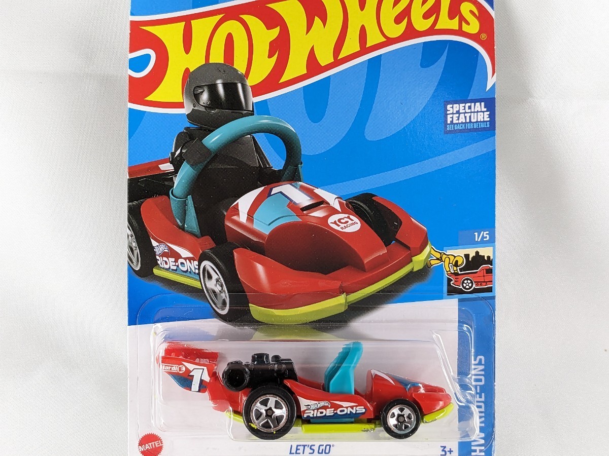 US版 ホットウィール レッツゴー ゴーカート レッド 赤 Let's go HW Ride-ons Hot Wheels L2593 HCV40_画像1