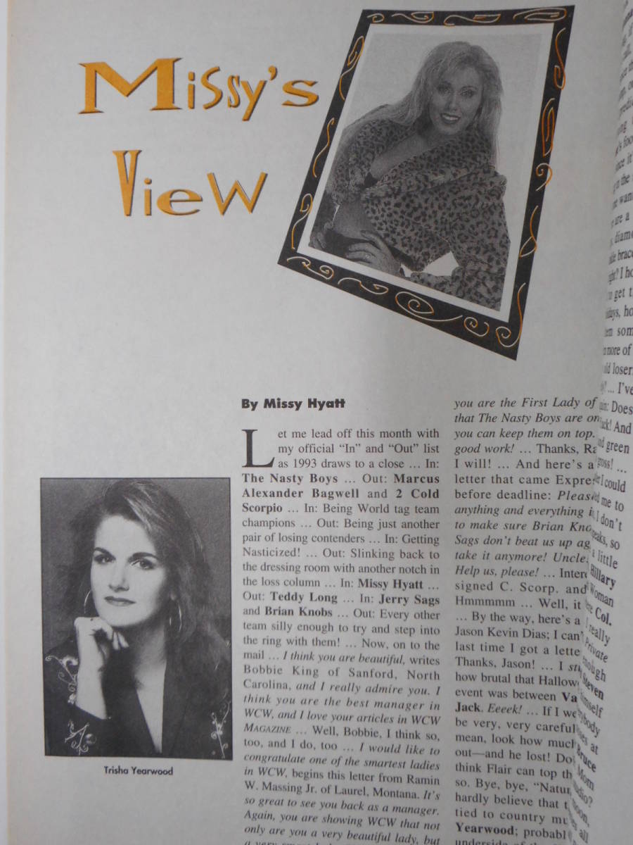 WCWマガジン1994年2月号　フレアーＶＳベイダー、ナスティ・ボーイズ、スティーブ・リーガル、リッキー・スティンボート_画像7