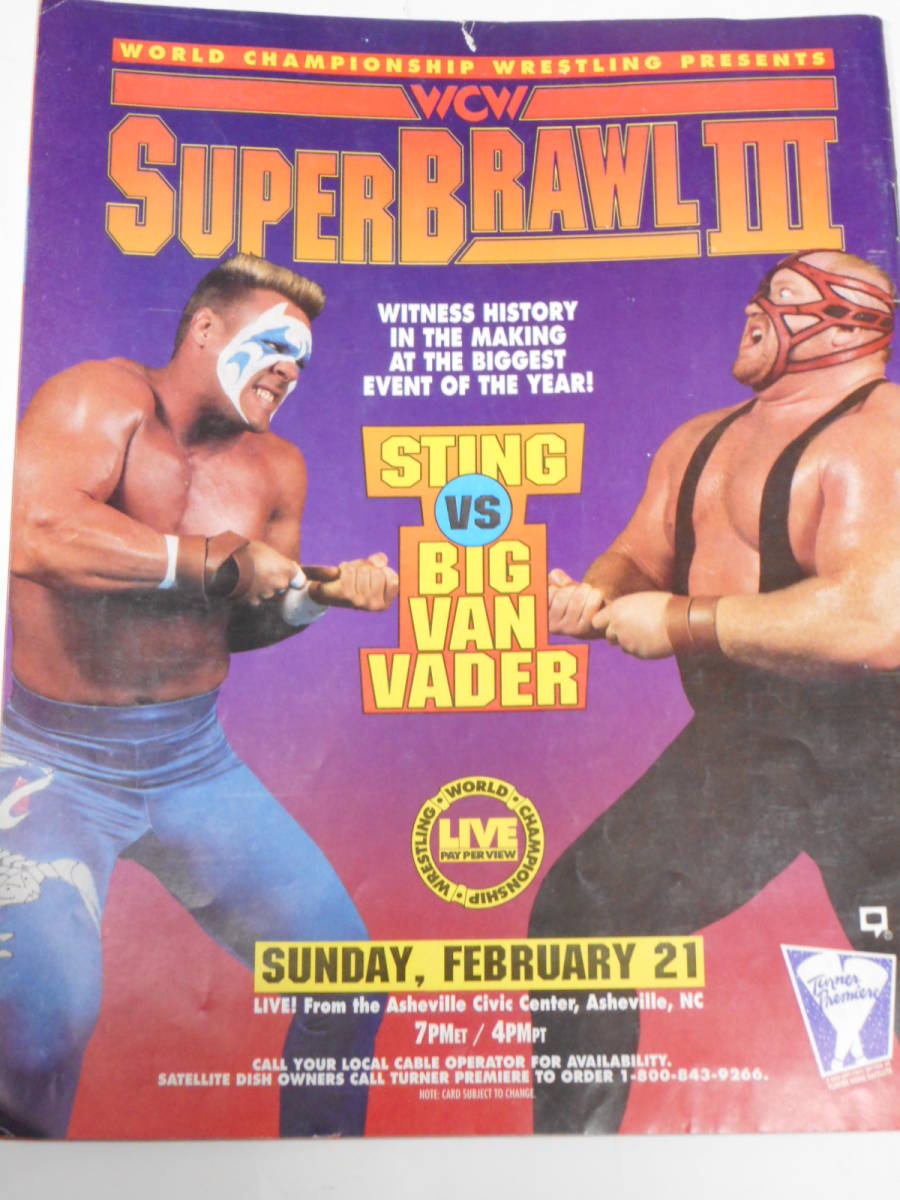 WCWマガジン1993年4月号　リック・ルード、メドゥーサ、スティング、ベイダー、グレート・ムタ、スティーブ・ウィリアムス、_画像2