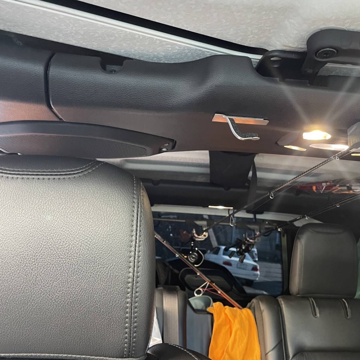 JEEP ラングラー用 ロッドホルダー 釣竿ホルダー 金具 ネット金具 取付金具 RUBICON Wrangler シープ 写真多数 個人出品_画像5