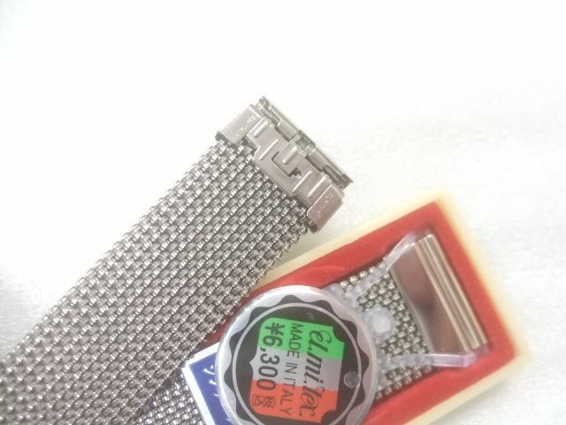 新品最高級イタリア製エルミテックスSS腕時計ベルト18.20ミリ定価6300円　Z361_画像4