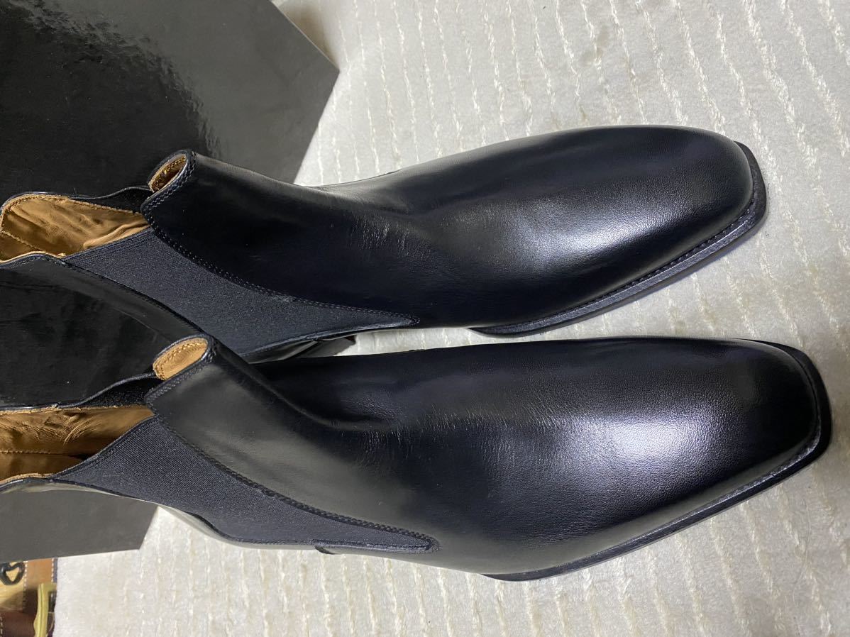 新品　未使用　イタリア製　ディーノドラーギ　サイドゴア サイドゴアブーツ 42 黒 シューズ　靴 _画像2