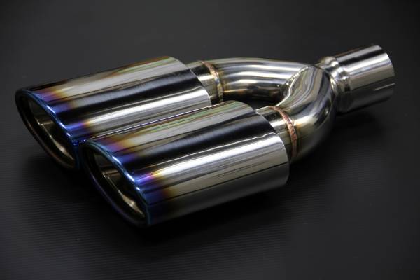  prompt decision [120Φ slash oval W..] titanium departure color muffler tail made of stainless steel 
