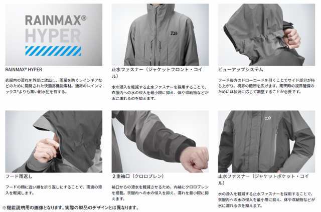 40%off новый товар Daiwa защищающий от холода DW-3223 дождь Max боковой открытый winter костюм orange 2XL