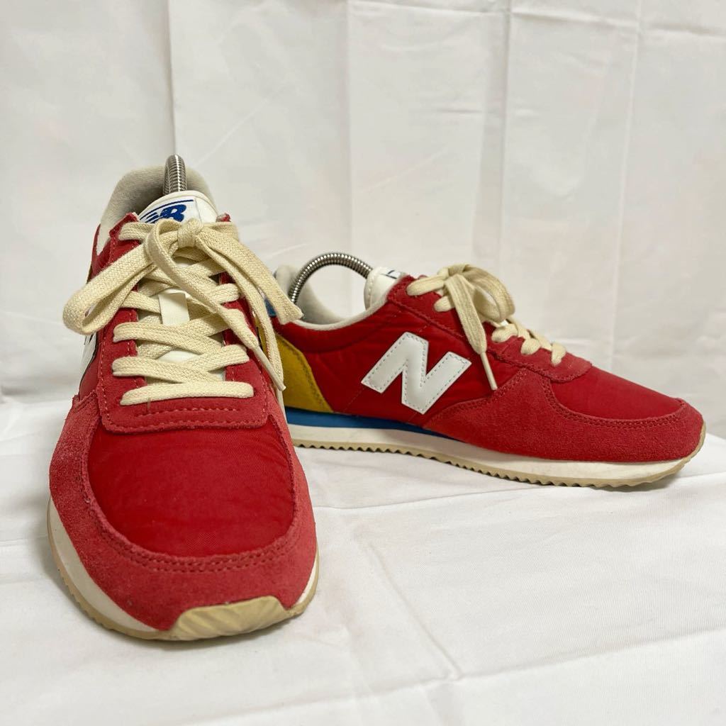 和206★ newbalance ニューバランス カジュアル スニーカー シューズ 25 メンズ レディース レッド ブルーの画像2