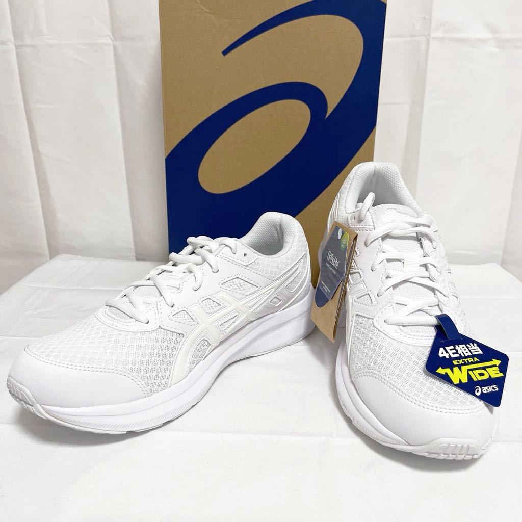 和229★② 新品 asics JOCT 3 アシックス ランニングシューズ ジョギング 4E相当 26.5 メンズ ホワイトの画像1