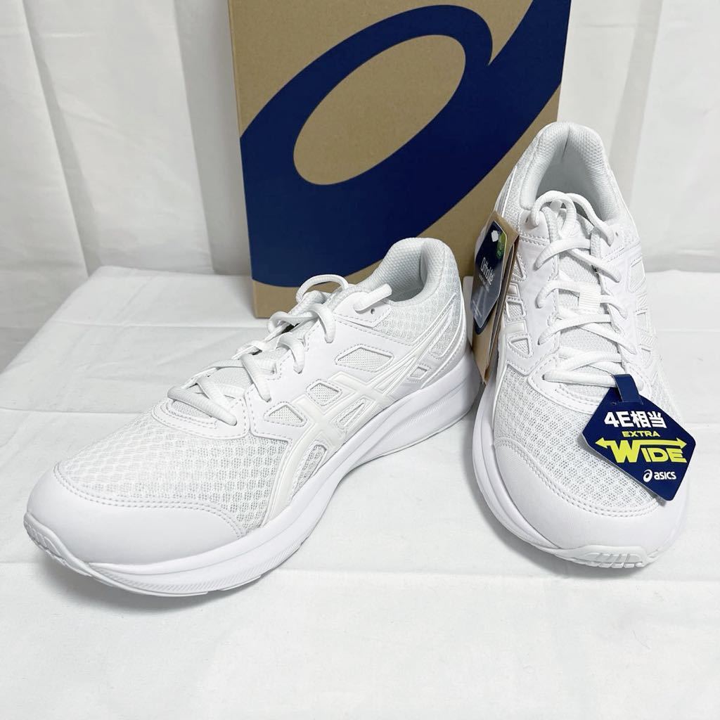 和229★③ 新品 asics JOCT 3 アシックス ランニングシューズ ジョギング 4E相当 26.5 メンズ ホワイトの画像1