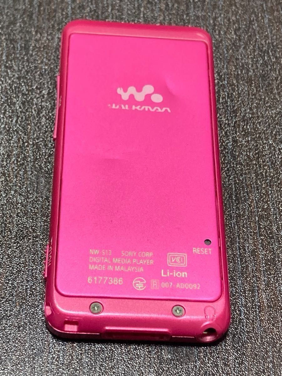 [キズ、凹み多いので値引き]  SONY ウォークマン NW-S13 ビビッドピンク 4GB  Bluetooth