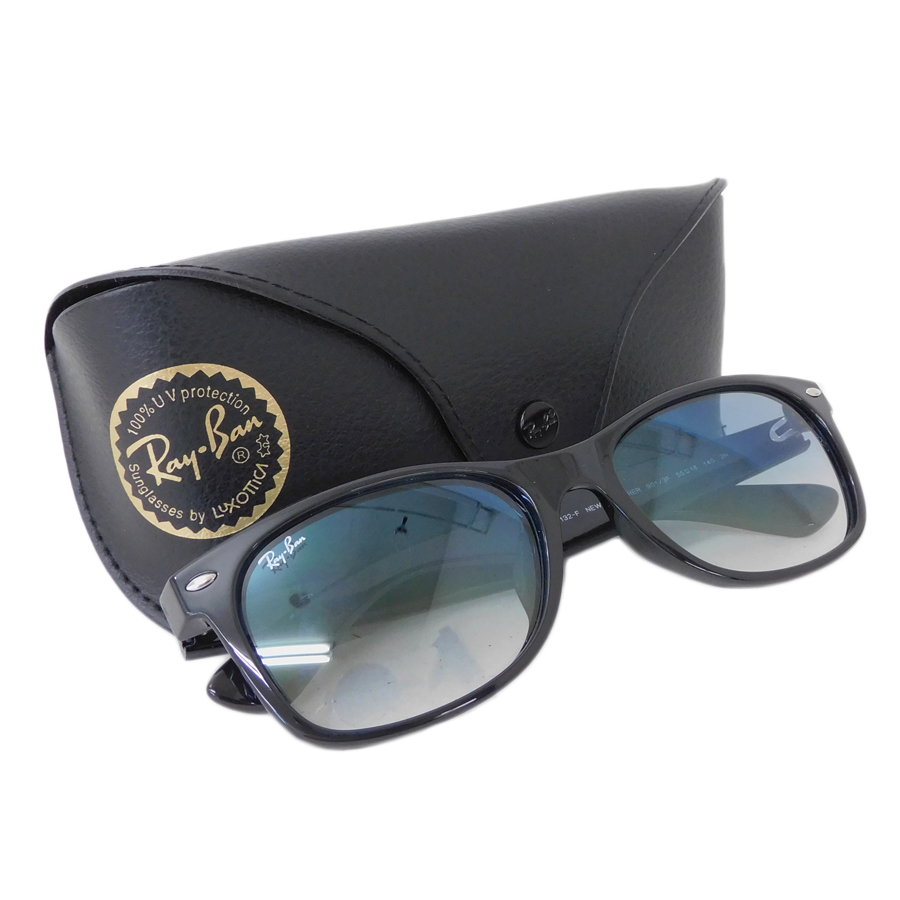 1円 ■ 極美品 レイバン サングラス ブラック系 プラスチック UVカット RB 2132-F RAYBAN ■E.Bgo.zE-24_画像9