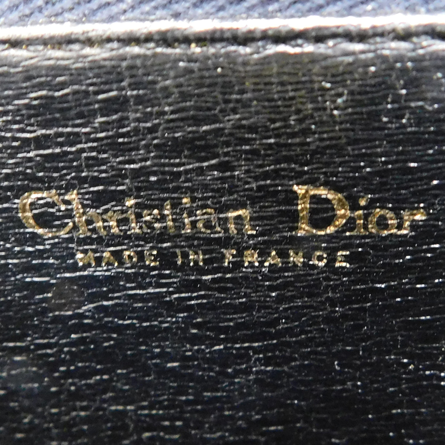 1円 ■ ディオール ショルダーバッグ ブラック系 レザー お出掛け お洒落 Christian Dior ■K☆.Bugl.tI-18_画像8