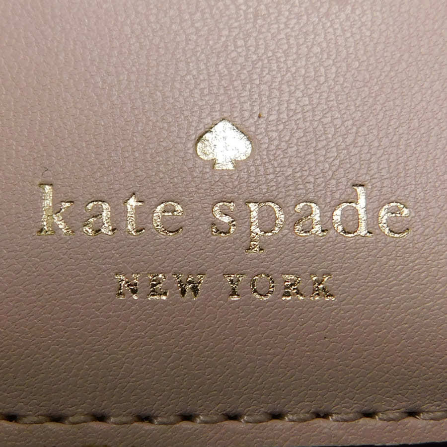 1円 ■ 極美品 ケイトスペード 財布 S338 三つ折り ホワイト系 レザー お出掛け お洒落 kate spade ■E.Aio.An-24_画像6