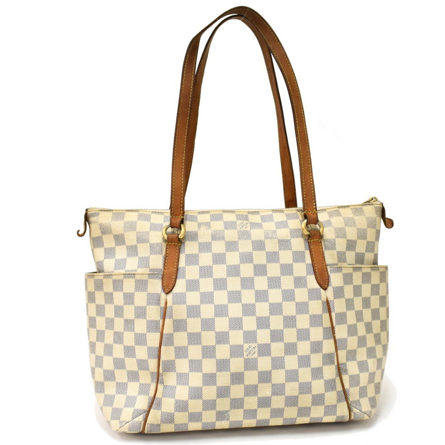 1円 ◆定価17万 LOUIS VUITTON ルイヴィトン トートバッグ トータリーMM N51262 ダミエアズール アイボリー◆E.Cseu.tI-24_画像3