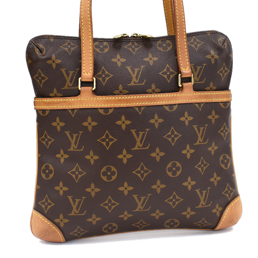 1円 ◎定価12万 美品 LOUIS VUITTON ルイヴィトン ショルダーバッグ クーサンGM M51141 モノグラム ブラウン◎E.Cie.tI-29