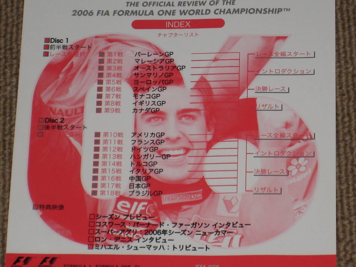 即決■DVD/2枚組「2006 FIA F1 世界選手権 総集編 完全日本語版」2006年/F1グランプリ/フェルナンド・アロンソ■の画像7