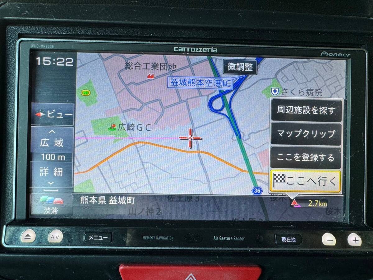 JF1 N-BOXより カロッツェリア オーディオ PIONEER AVIC-MRZ009ドラレコ アダプター付 0602_画像6