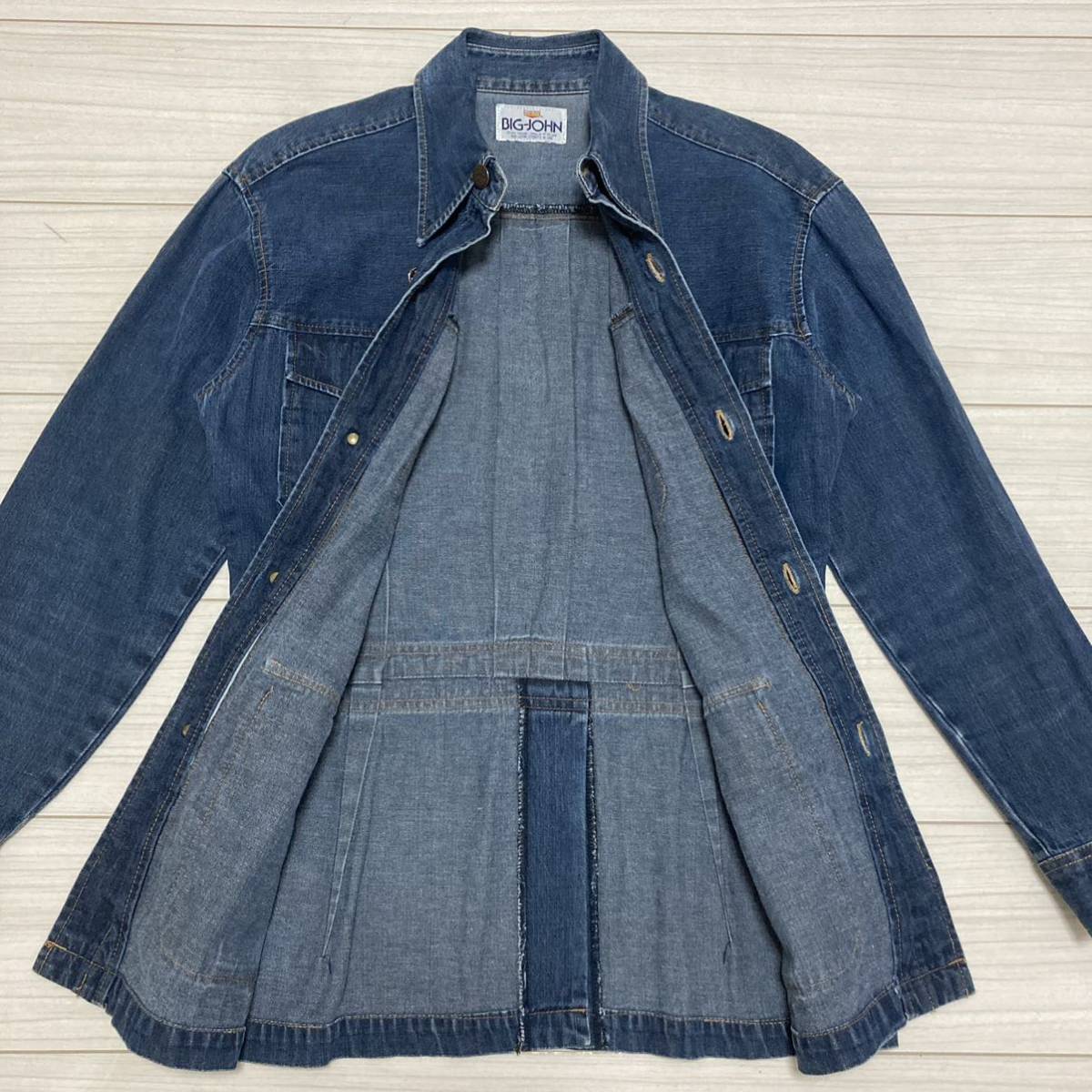 70s BIG JOHN ハンティングジャケット デニム カバーオール L 70s BIG JOHN ハンティングジャケット デニム カバーオール L