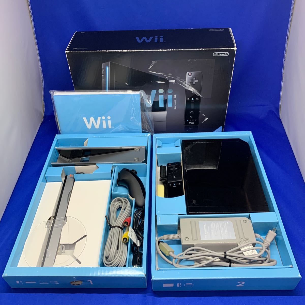 か4 Wii 本体　クロ　RVL-S-K_画像1