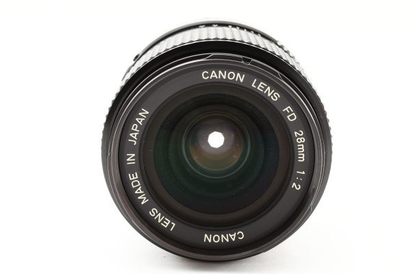 * rare * Canon Canon NFD NEW FD 28mm F2 FD mount single burnt point lens #3875
