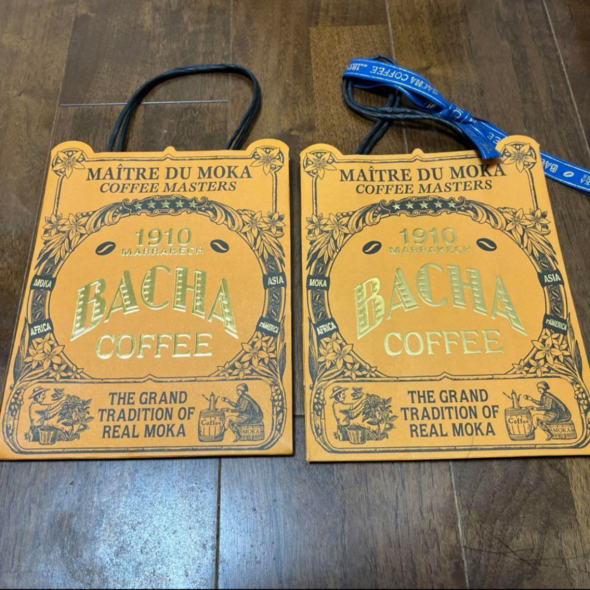 BACHA COFFEE TWG バシャコーヒー ショップ袋 5枚セット 紙袋 BACHA COFFEE TWG バシャコーヒー ショップ袋 5枚セット 紙袋