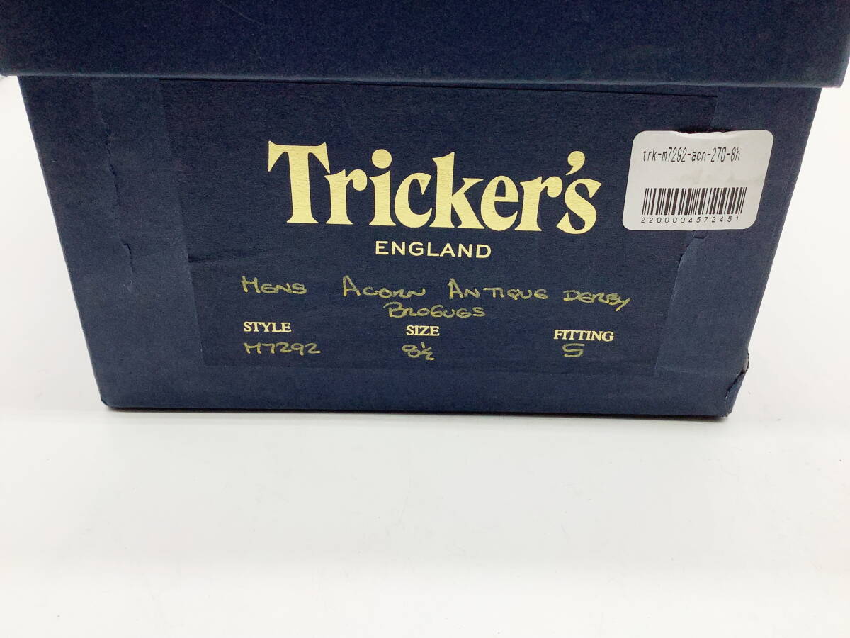 【使用1回極美】Tricker's トリッカーズ ★ 英国製 ケスウィック バートン ウイングチップドレス UK8.5 ★の画像7